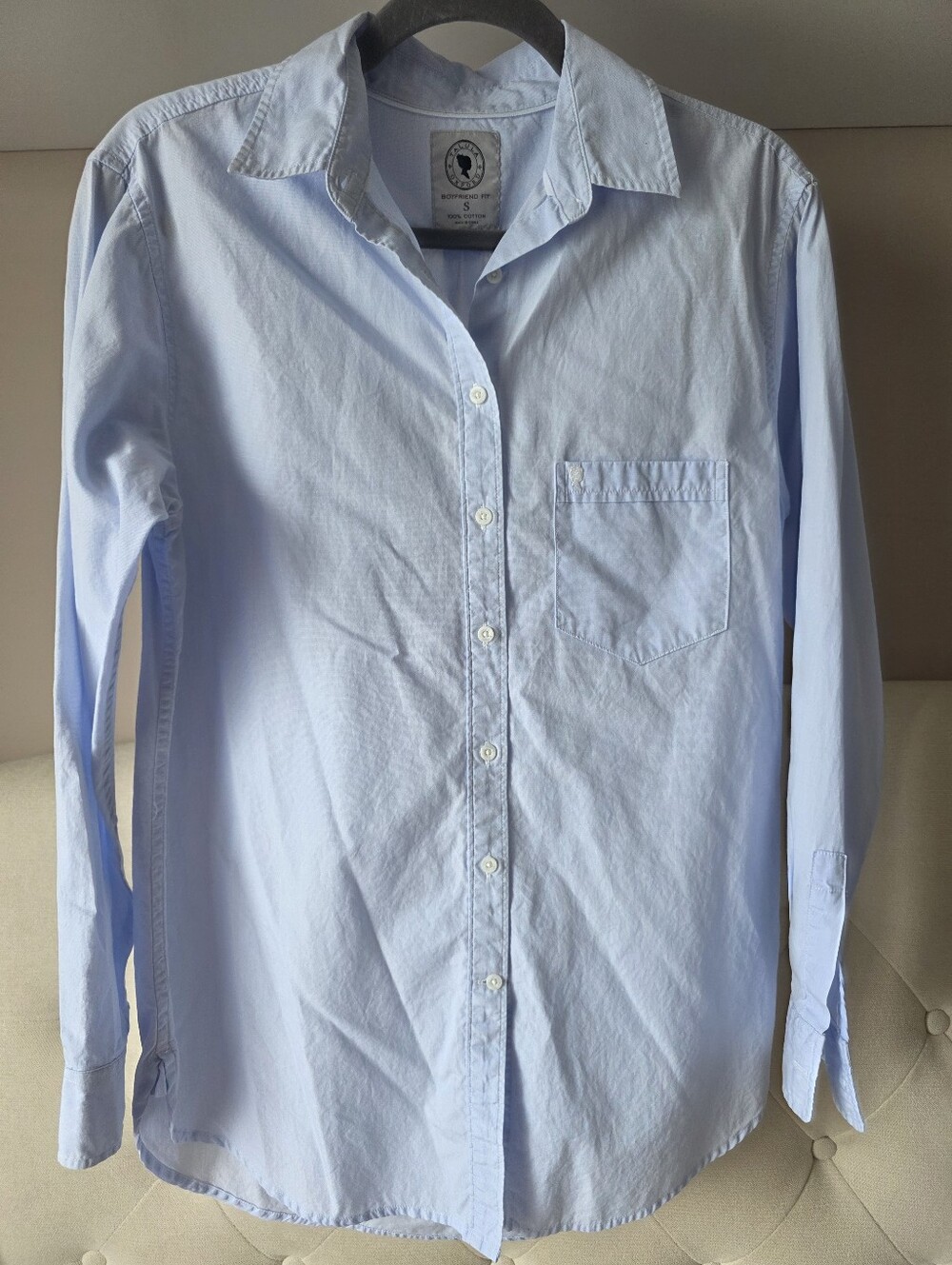 Talula Sz S Boyfriend Fit Light Blue Button Up Longsleeve